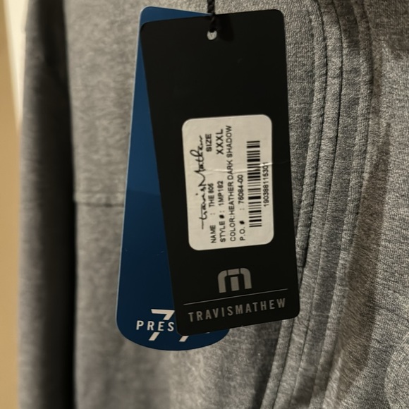 Travis Mathew Heather Dark Shadow Half Zip - Picture 6 of 6